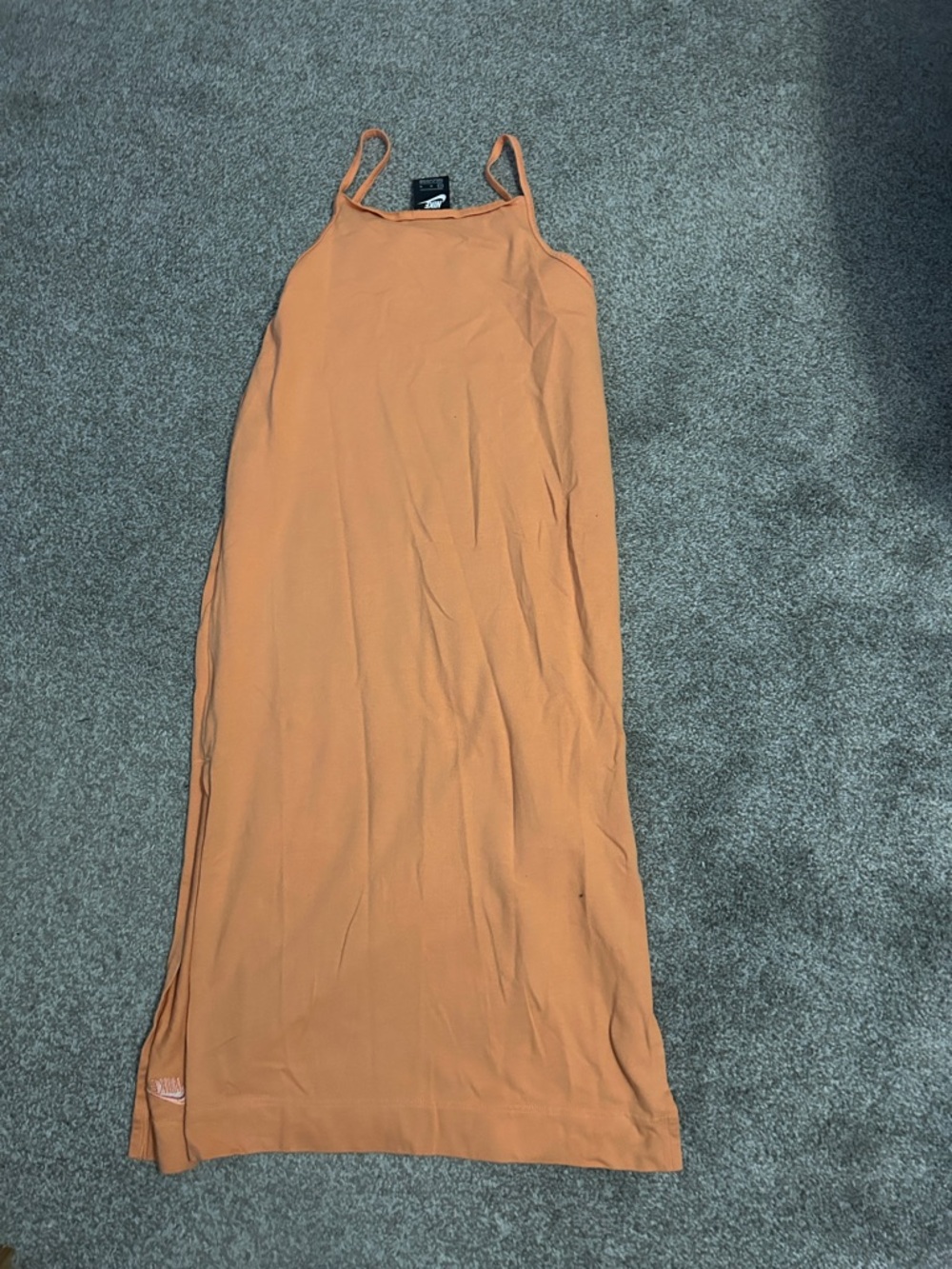 Nike Women's Peach-Orange Slip Maxi Skirt - Picture 3 of 3